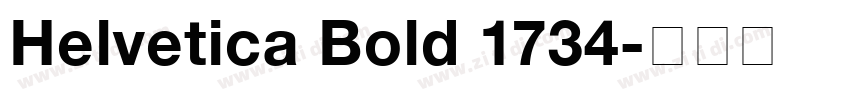 Helvetica Bold 1734字体转换